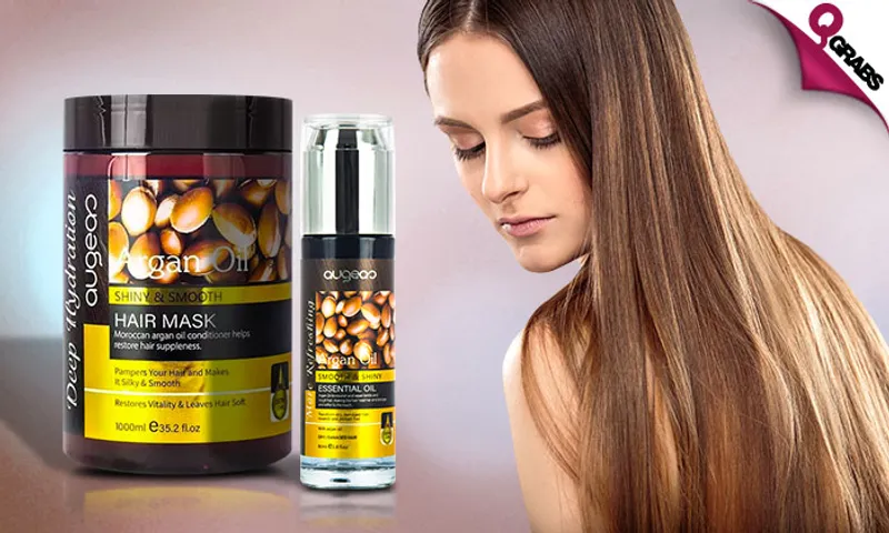 Augeas Shiny & Smooth Argan Oil Hair Mask & Essential Oil!